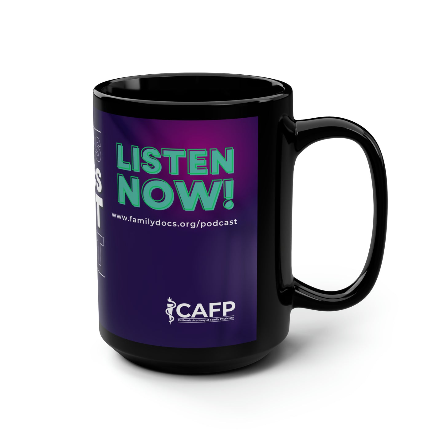 Family Docs Podcast Mug, 15oz
