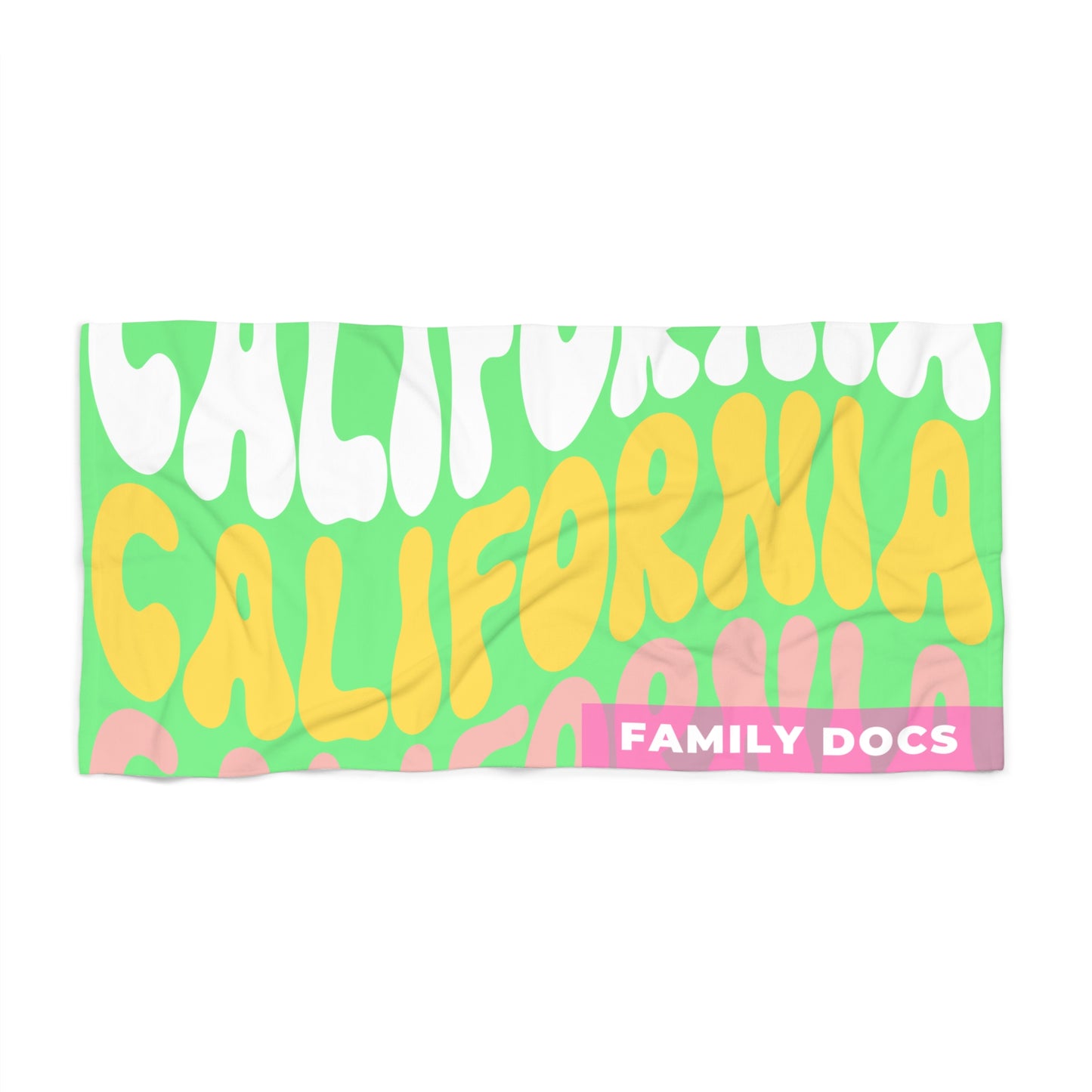 California Family Docs Beach Towel