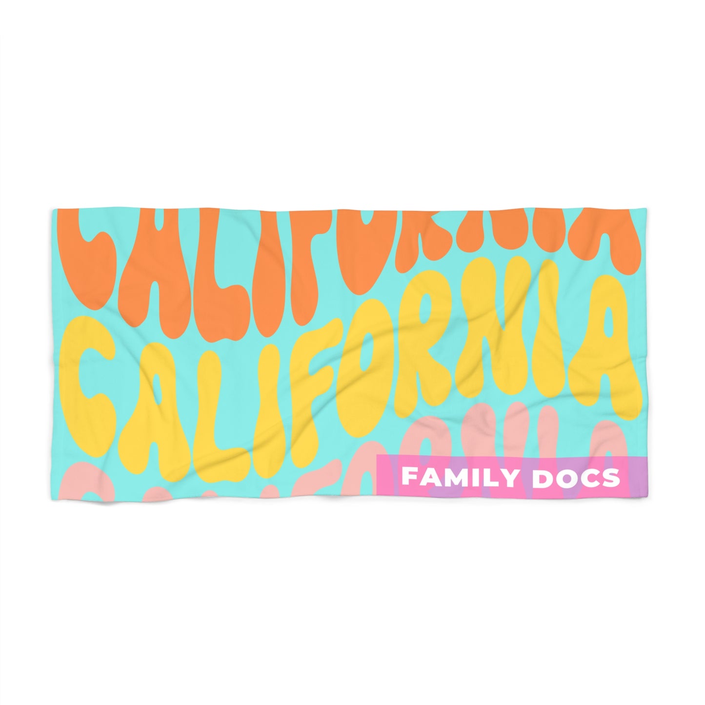 California Family Docs Beach Towel