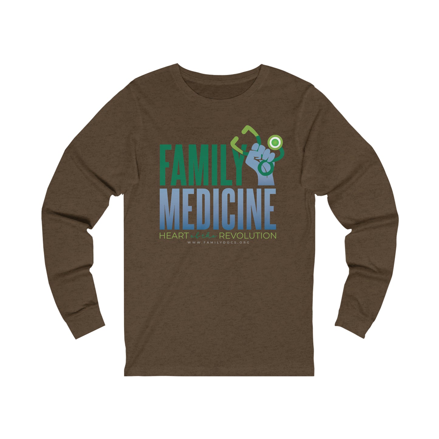 Family Medicine Heart of the Revolution - Unisex Jersey Long Sleeve Tee