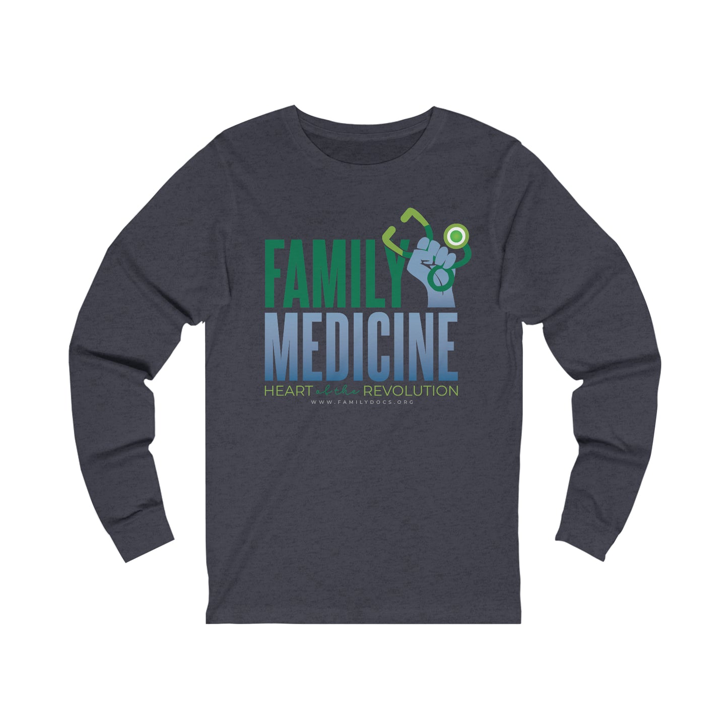 Family Medicine Heart of the Revolution - Unisex Jersey Long Sleeve Tee