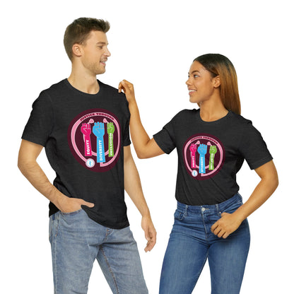 Justice Through Equity, Diversity, and Inclusion Unisex Jersey Short Sleeve Tee