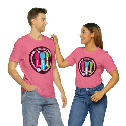 Justice Through Equity, Diversity, and Inclusion Unisex Jersey Short Sleeve Tee