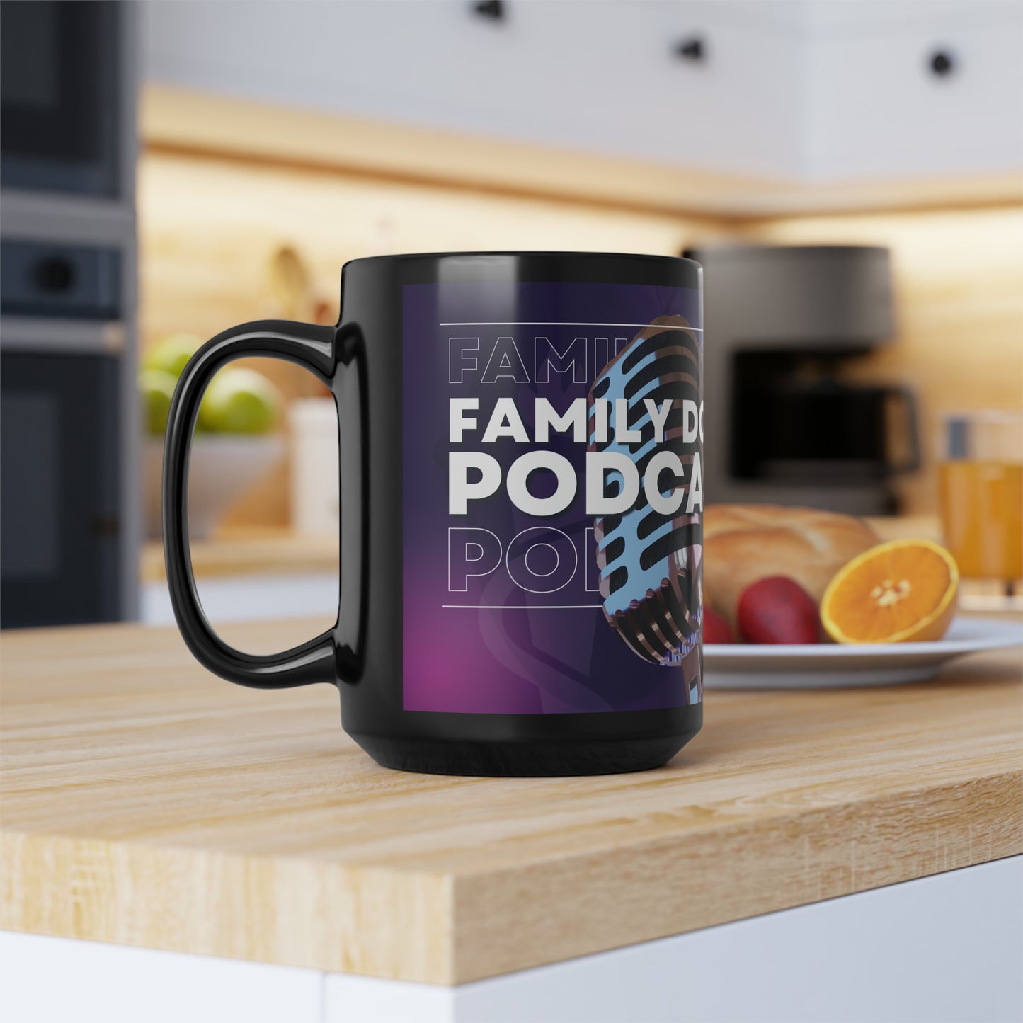 Family Docs Podcast Mug, 15oz