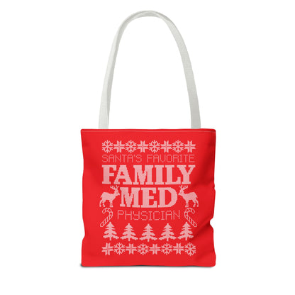 Santa's Favorite Double Sided Holiday Tote