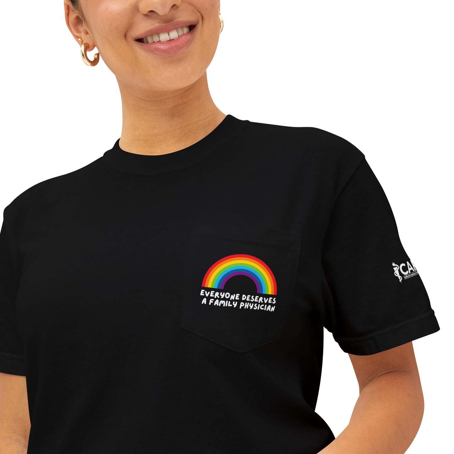 Everyone Deserves A Family Physician Rainbow Tee (Pride Edition)