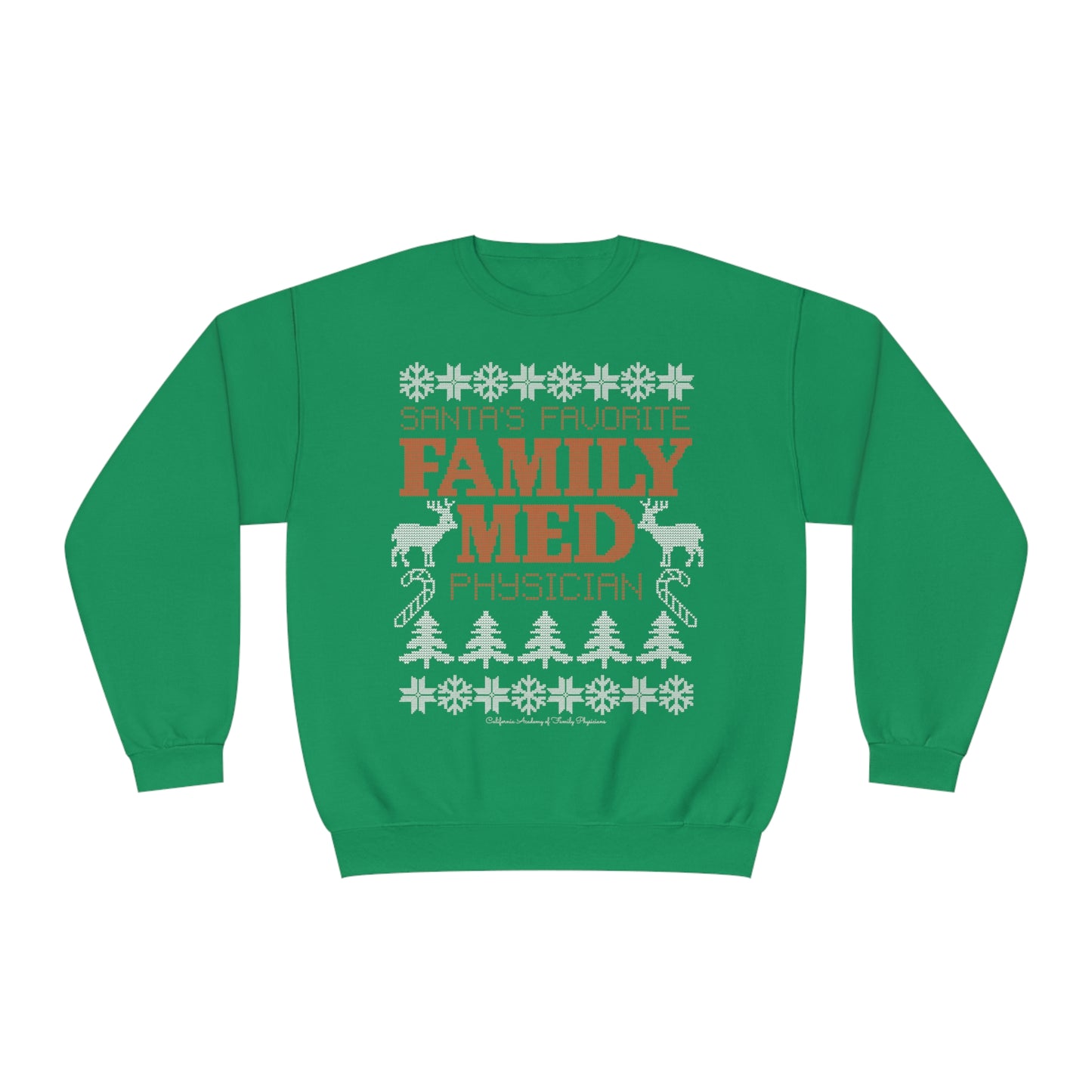 Santa's Favorite Family Med Physician Crewneck Sweatshirt