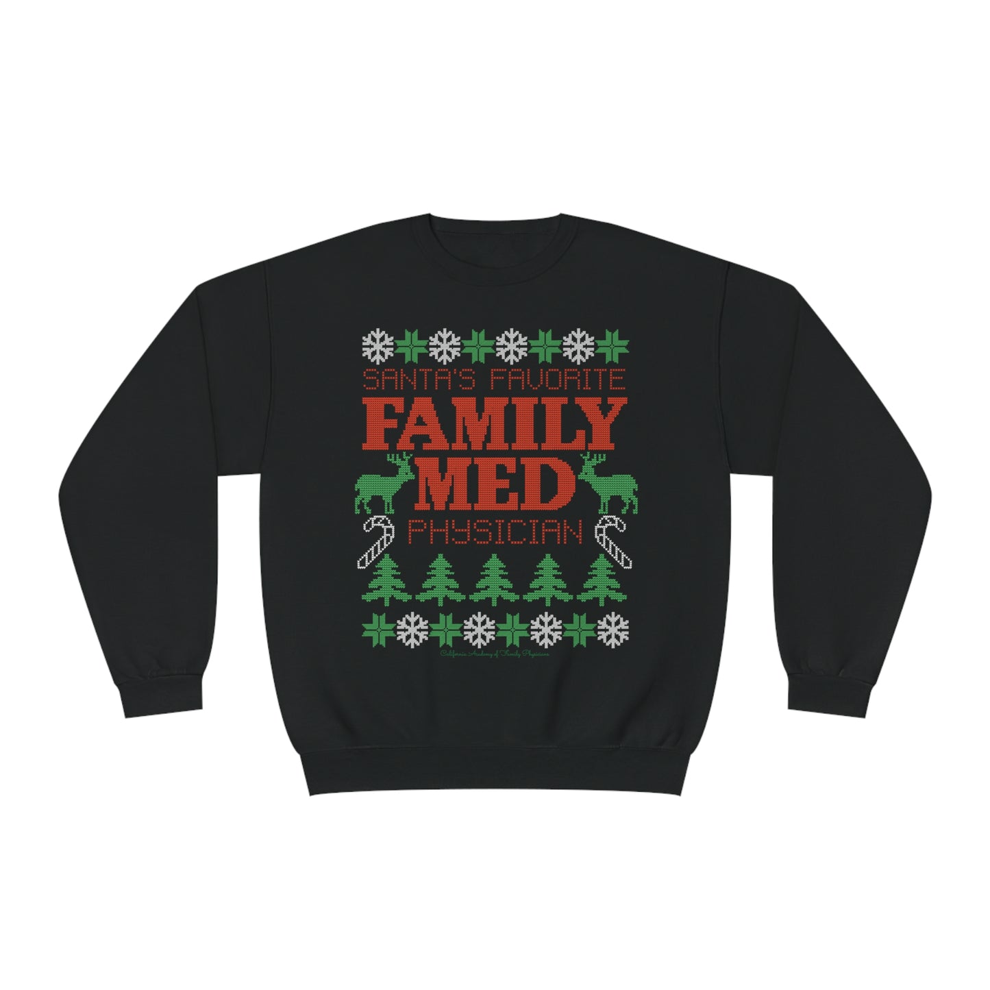 Santa's Favorite Family Med Physician Crewneck Sweatshirt