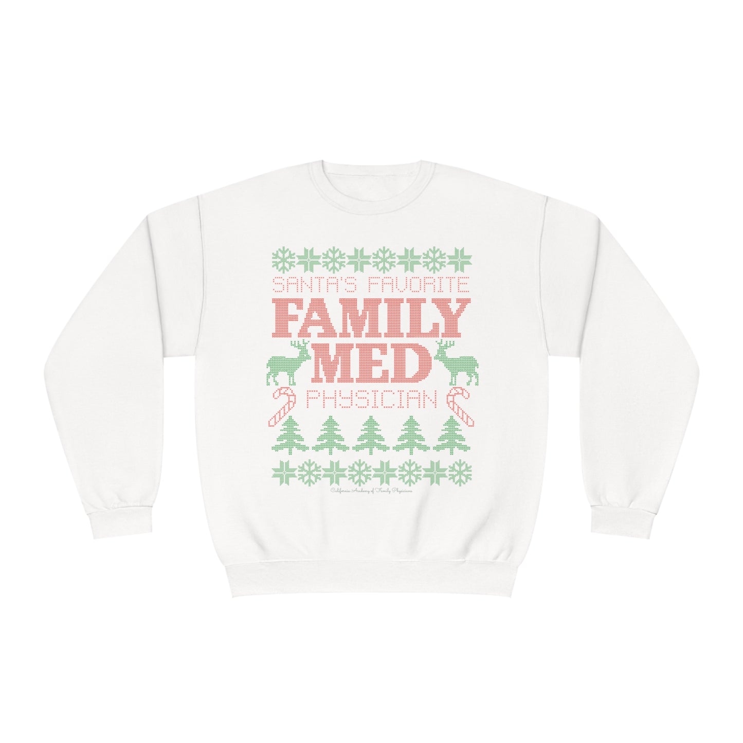 Santa's Favorite Family Med Physician Crewneck Sweatshirt