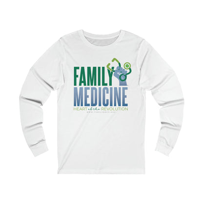 Family Medicine Heart of the Revolution - Unisex Jersey Long Sleeve Tee