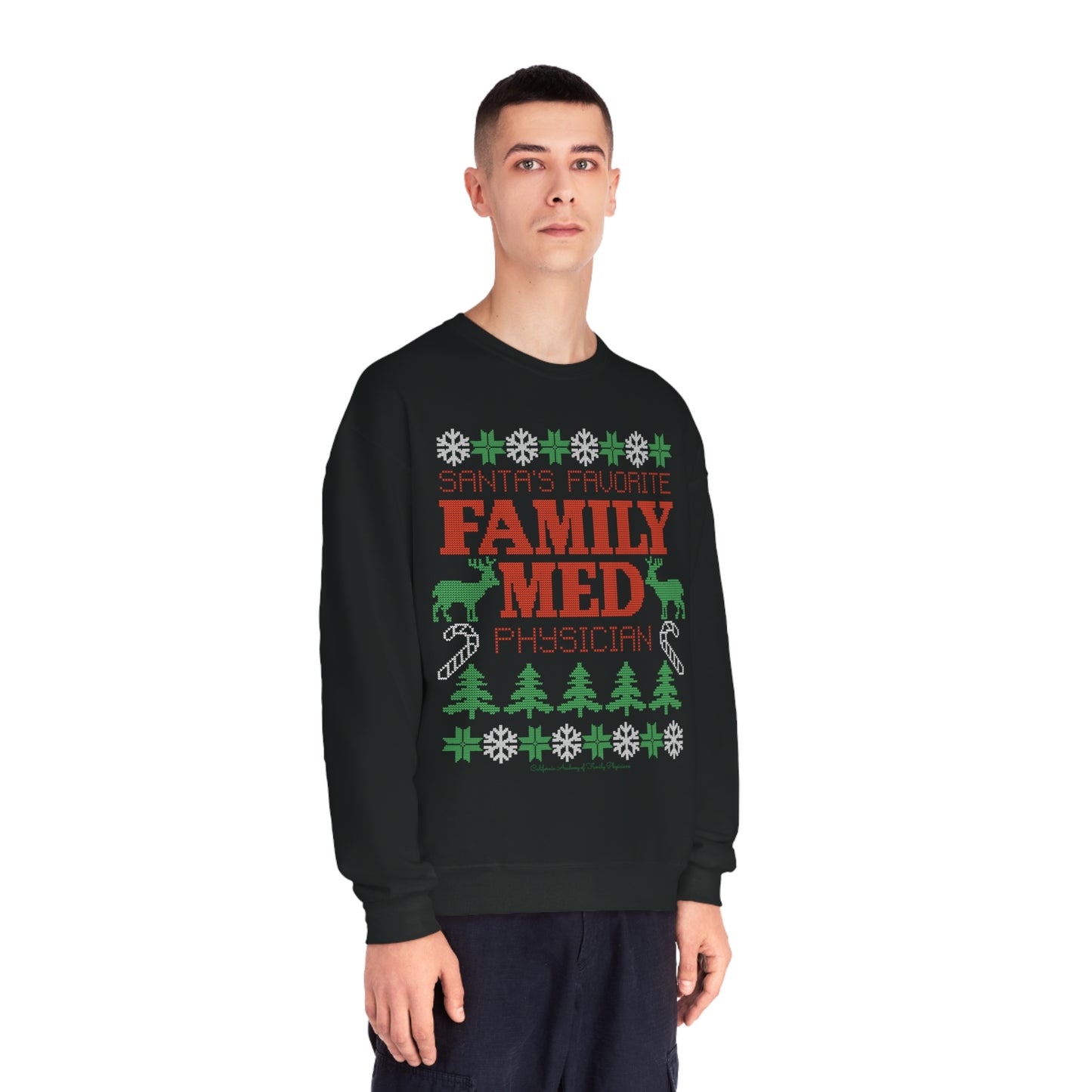 Santa's Favorite Family Med Physician Crewneck Sweatshirt