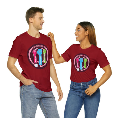 Justice Through Equity, Diversity, and Inclusion Unisex Jersey Short Sleeve Tee