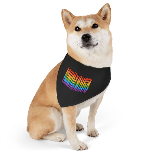 Family Docs Rainbow Pet Bandana