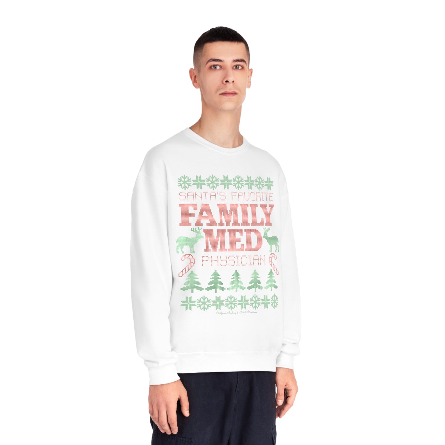 Santa's Favorite Family Med Physician Crewneck Sweatshirt