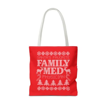 Santa's Favorite Double Sided Holiday Tote