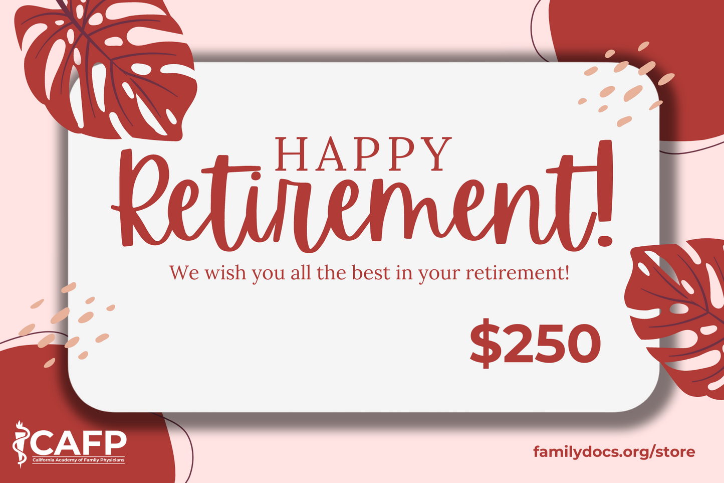 Happy Retirement! gift card